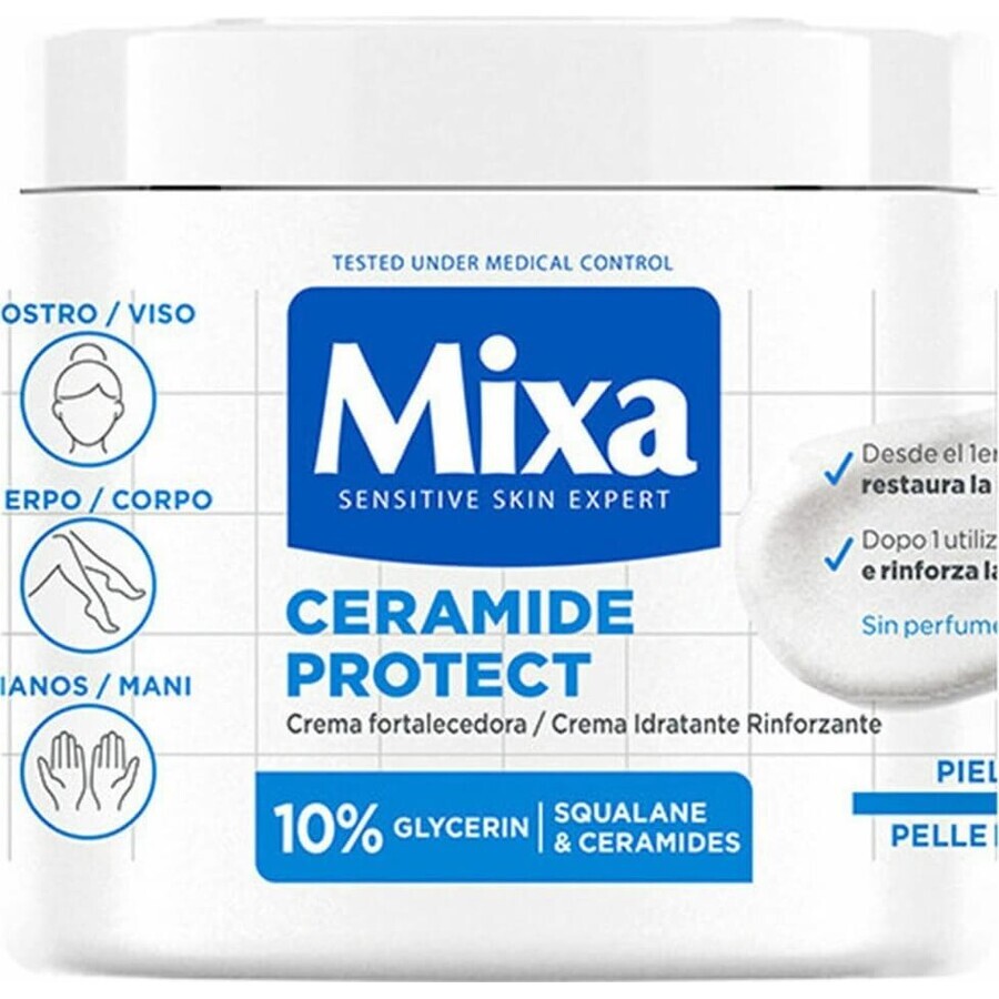 Mixa soin corporel raffermissant pour les peaux très sèches 1×400 ml, crème pour le corps