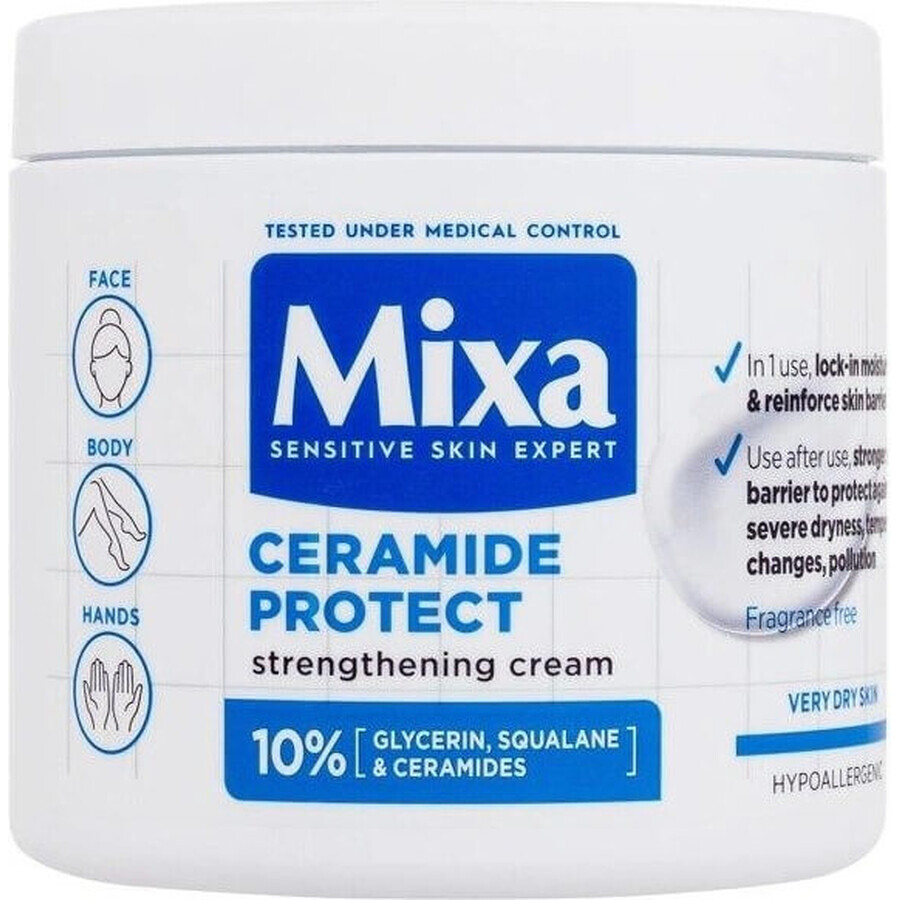 Mixa soin corporel raffermissant pour les peaux très sèches 1×400 ml, crème pour le corps