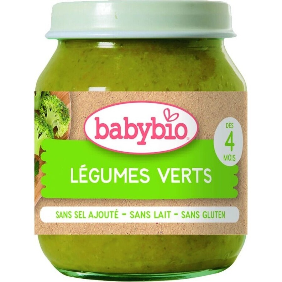 BABYBIO grünes Bio-Gemüse 1×130 g, Bio-Gemüse-Snack