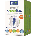 Imunit 5PreveMax 1×80 tbl, (cu nucleotide și betaglucan)