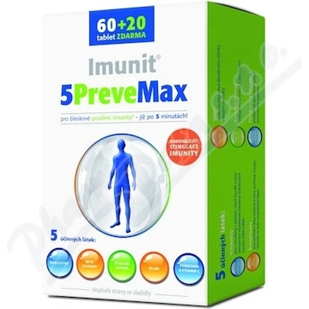 Imunit 5PreveMax 1×80 tbl, (mit Nukleotiden und Beta-Glucan)
