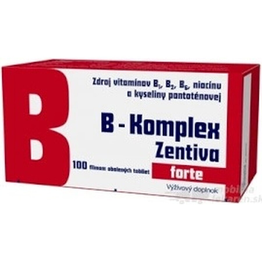 B-Komplex Zentiva forte 100 tbl 1×100 tbl, vitamina B