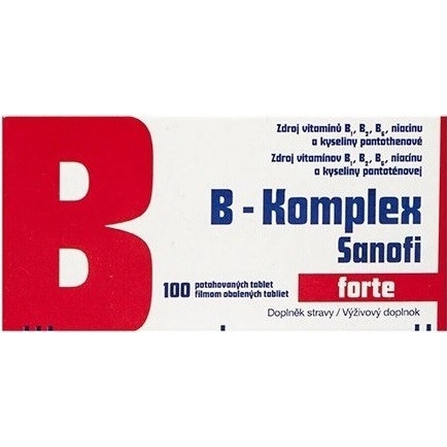 B-Komplex Zentiva forte 100 tbl 1×100 tbl, vitamina B