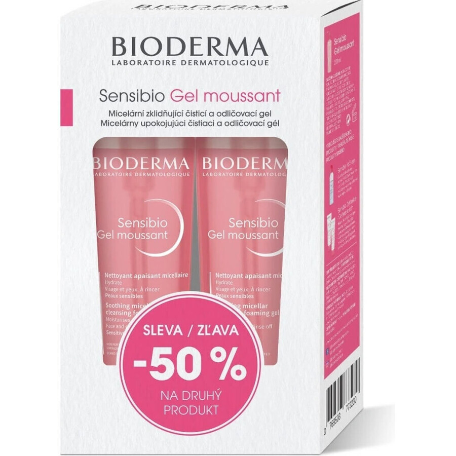 BIODERMA Sensibio Gel 200ml 1+1 Festival 2×200ml, reinigingsgel