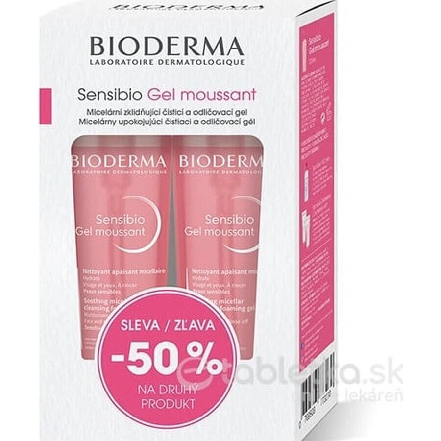 BIODERMA Sensibio Gel 200ml 1+1 Festival 2×200ml, reinigingsgel