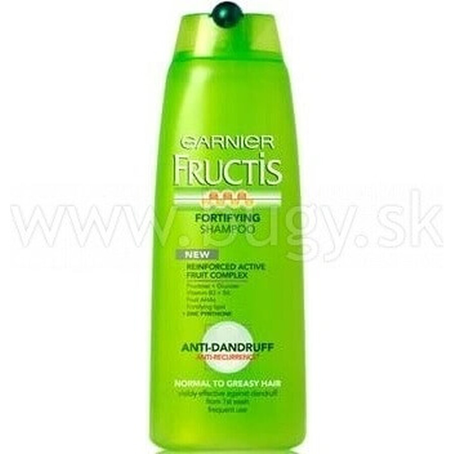 Garnier Fructis Champú Limpiador Anticaspa para todo tipo de cabellos con caspa 1×250 ml, champú