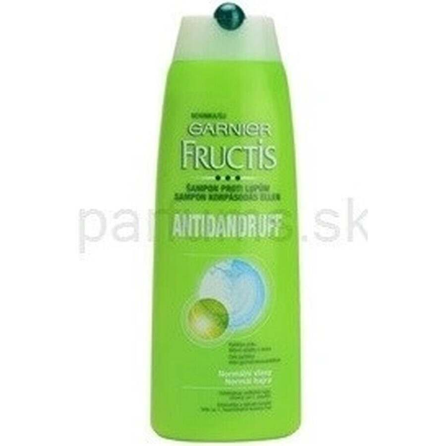 Garnier Fructis Champú Limpiador Anticaspa para todo tipo de cabellos con caspa 1×250 ml, champú