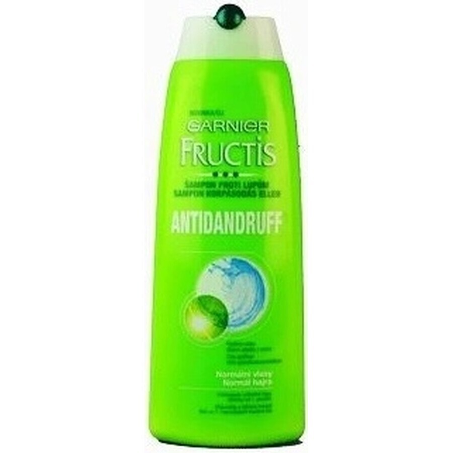 Garnier Fructis Champú Limpiador Anticaspa para todo tipo de cabellos con caspa 1×250 ml, champú