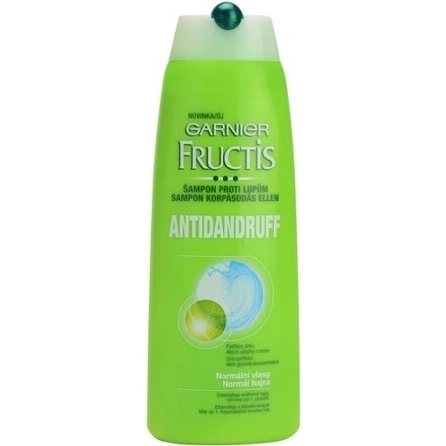 Garnier Fructis Champú Limpiador Anticaspa para todo tipo de cabellos con caspa 1×250 ml, champú