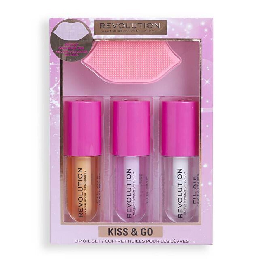 Revolution, Kiss & Go Glaze Lip Care Gift Set 1×1 set, gift set