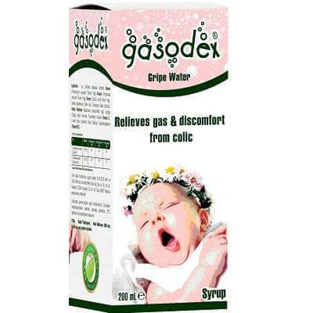 Apă Gasodex contra colici, +0luni, 200ml, Nutrigen