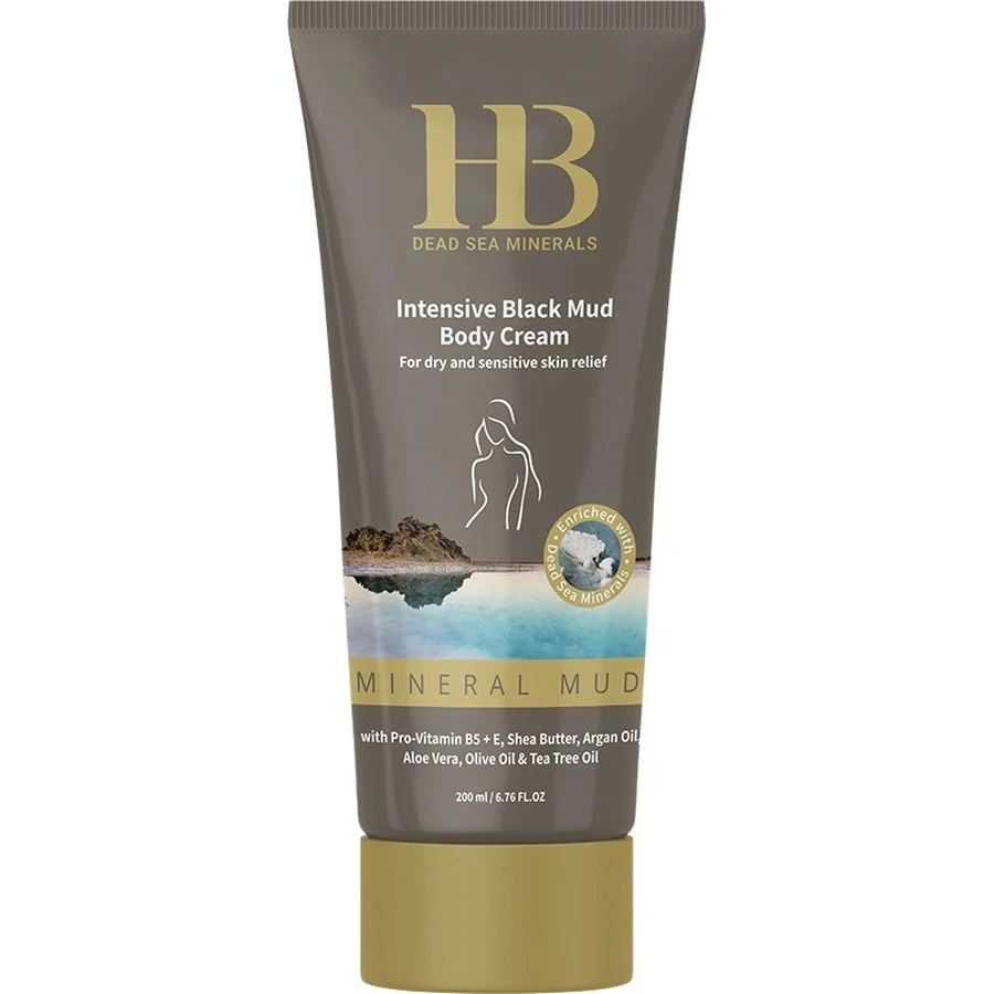 HB Intensieve lichaamscrème met zwarte modder 1×200 ml, lichaamscrème