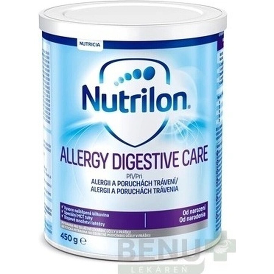 Nutrilon ALLERGY DIGESTIVE CARE 1×450 g, lait maternisé, dès la naissance