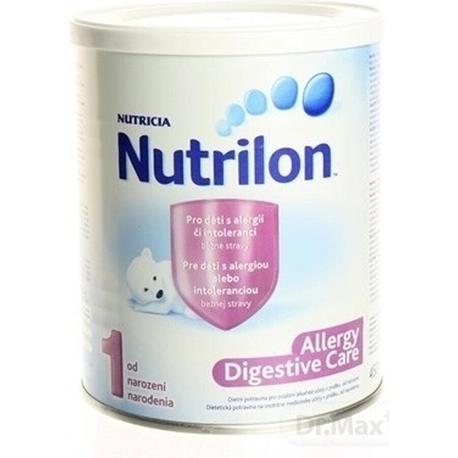 Nutrilon ALLERGY DIGESTIVE CARE 1×450 g, lait maternisé, dès la naissance