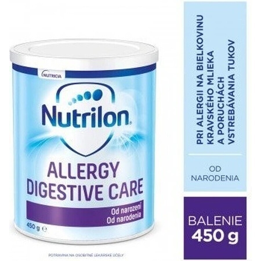 Nutrilon ALLERGY DIGESTIVE CARE 1×450 g, lait maternisé, dès la naissance