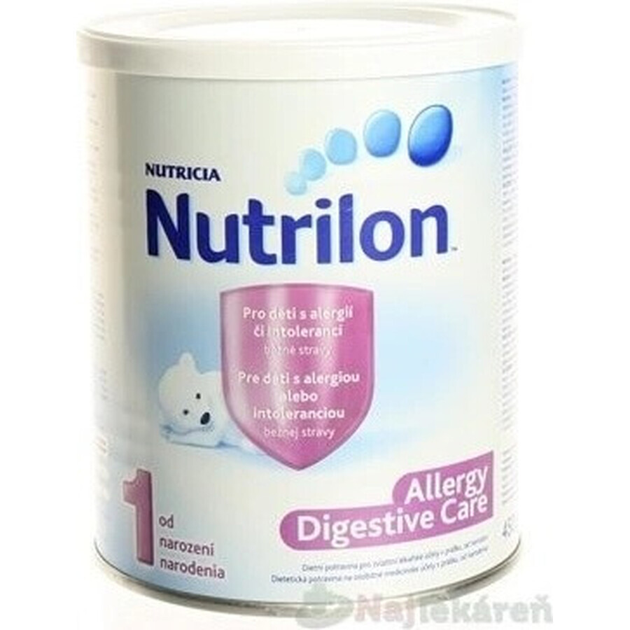 Nutrilon ALLERGY DIGESTIVE CARE 1×450 g, lait maternisé, dès la naissance