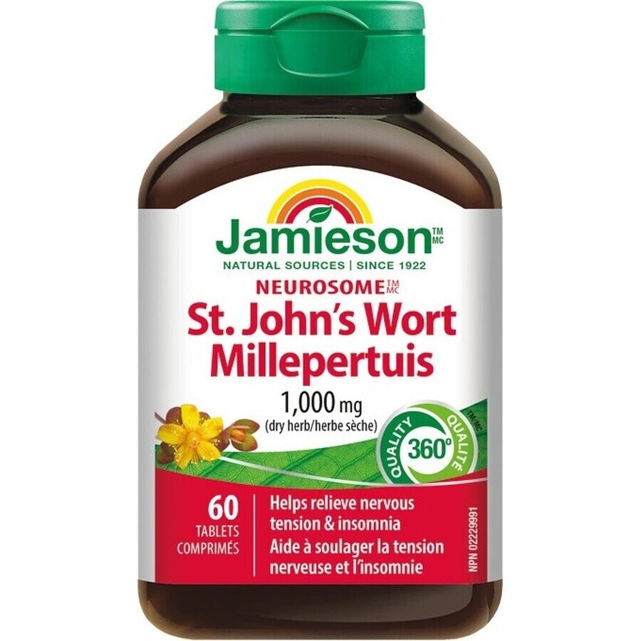 Jamieson's St John's Worth 60tbl / Neurosome St John's Wort 1×60 tbl, food supplement