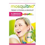 MosquitNo Sommerarmband mit Citronella-Geruchsverschluss, verstellbare Größe 1×5 Stück, Moskito-Armbänder