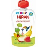 HiPP HiPPis 100% Frucht HiPPis Apfel Banane Erdbeere 1×100 g, Fruchtsnack