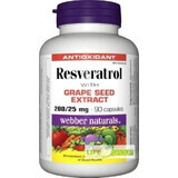 WEBBER NATURALS Resveratrolo 200 mg 1×90 cps, integratore alimentare