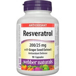 WEBBER NATURALS Resveratrol 200 mg 1×90 cps, Nahrungsergänzungsmittel