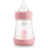 CHICCO Perfect 5 silicone feeding bottle, 150 ml girl 1×1 bottle