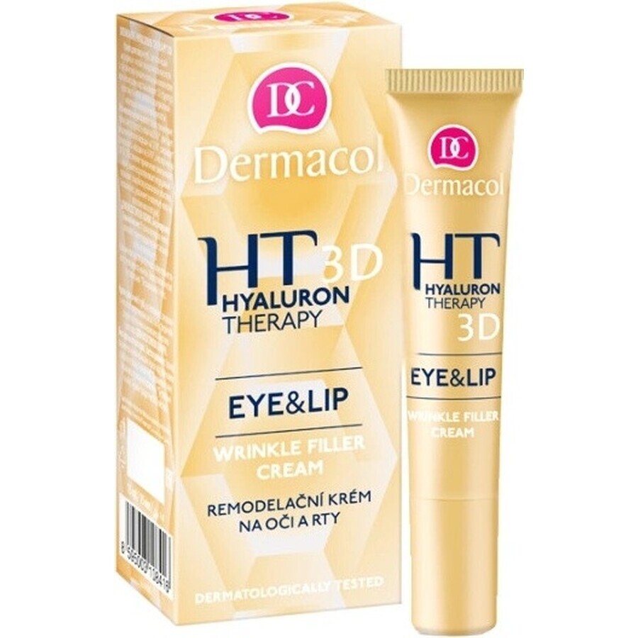 DERMACOL HYALURON THERAPY 3D Augen- und Lippenkontur 1×15 ml, Augencreme