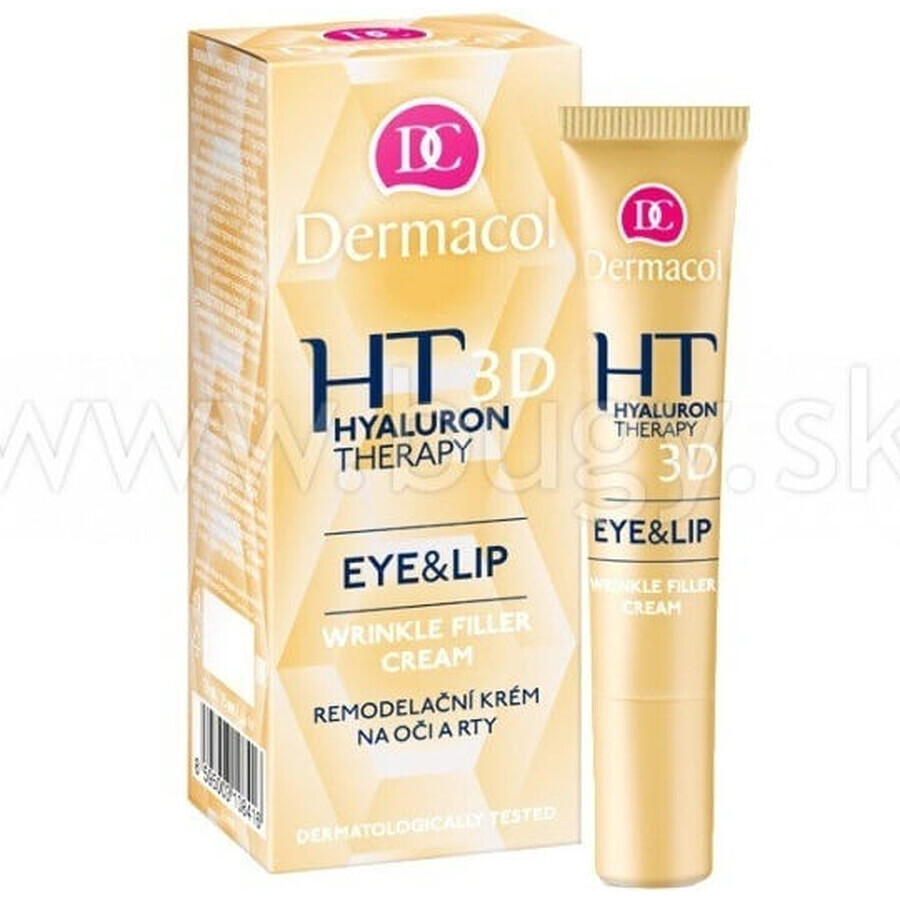 DERMACOL HYALURON THERAPY 3D Augen- und Lippenkontur 1×15 ml, Augencreme