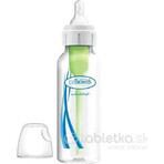 Dr.BROWN'S BABY BOTTLE OPTIONS+ 250 ml 1×1 pz, stretto, 0M+, anticolica, plastica, bianco