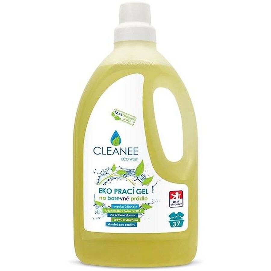 Gel de spălare pentru rufe colorate EKO Cleanee 1,5L 1×1500 ml, gel de spălare