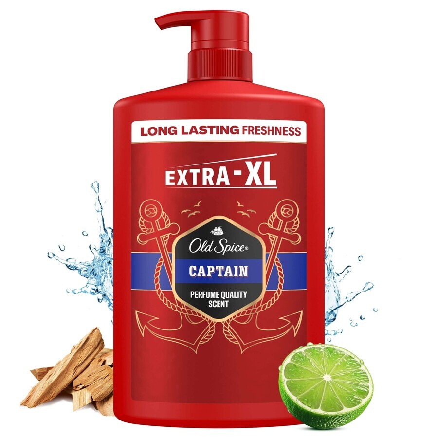 Old Spice SG 1l Captain 1×1000 ml, shampoo and shower gel for men