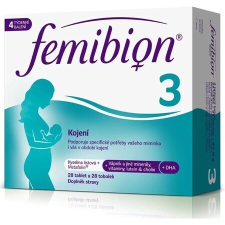 FEMIBION 3 Lactancia, 28 tbl + 28 cps 1×28 tbl + 28 cps, complemento alimenticio