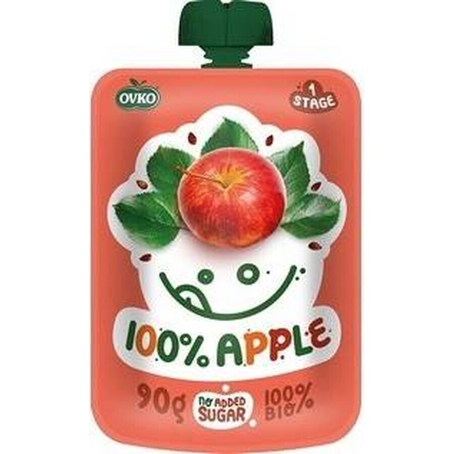 OVKO Organic Baby Food Manzana 1×90 g, cápsula de fruta