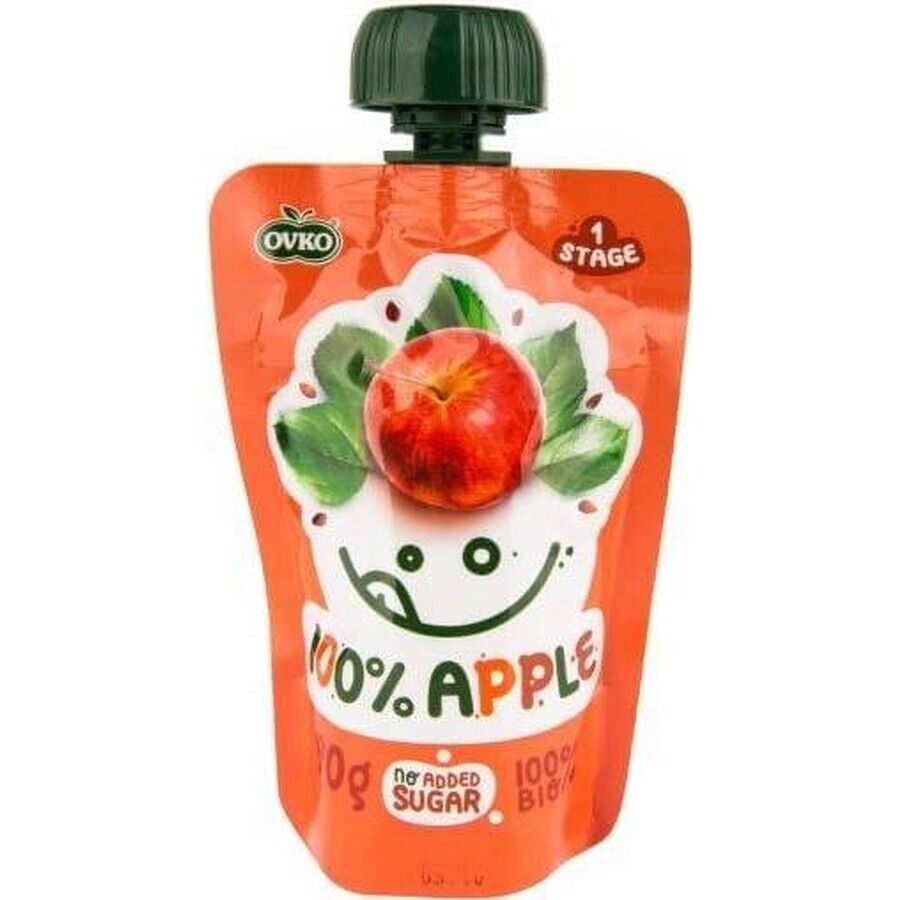 OVKO Organic Baby Food Manzana 1×90 g, cápsula de fruta