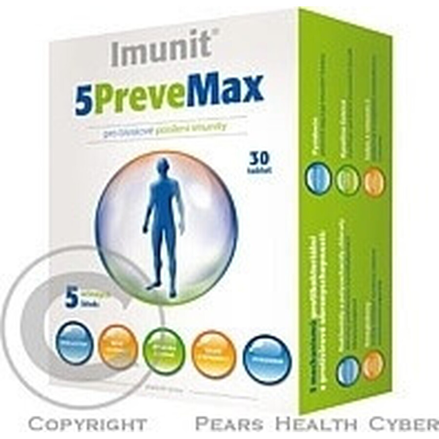 Imunit 5PreveMax 1×30 tbl, (cu nucleotide și betaglucan)