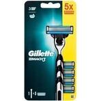 GILLETTE MACH3 SHAVER + 5NH Set 1×1, rasoio + 5 testine di ricambio