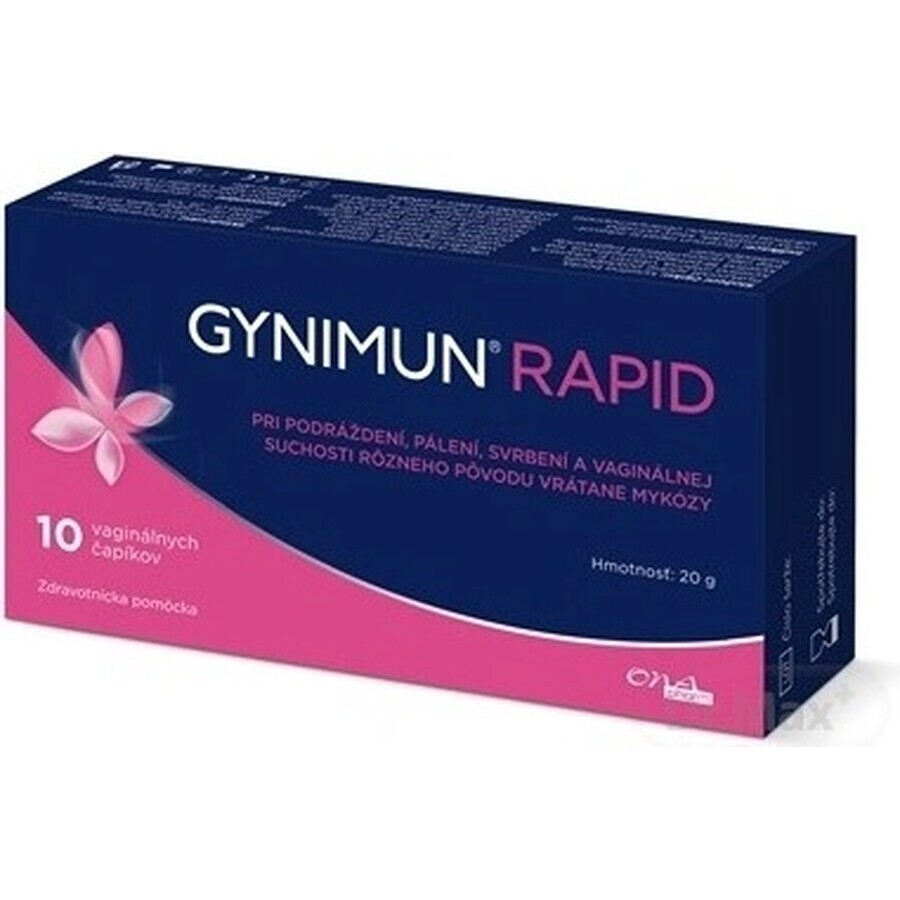 GYNIMUN RAPID 1×10 Stück, Vaginalzäpfchen