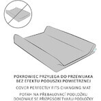 CEBA Housse pour matelas à langer gris foncé+bleu 1×2 pcs, taille 50x70-80 cm