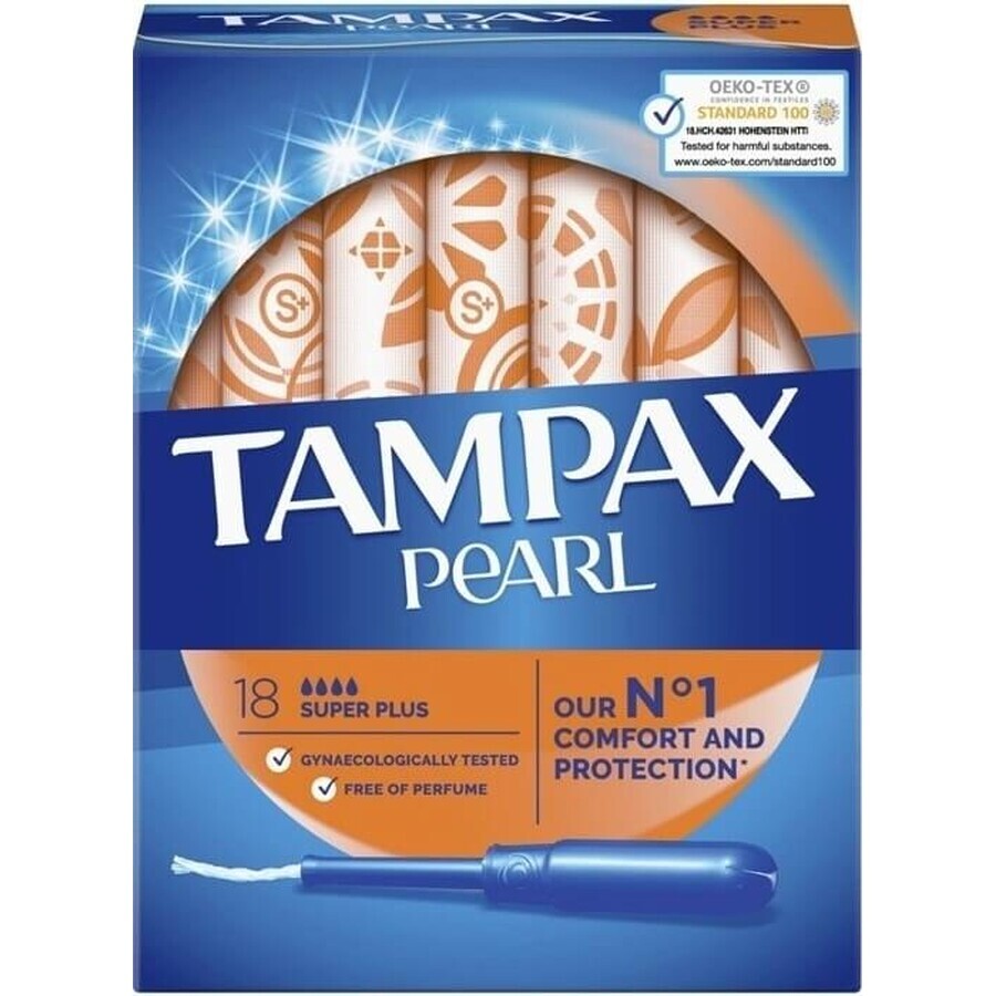 Tampax NON-PLASTIC Super Plus 18 pcs 1×18 pcs, tampons