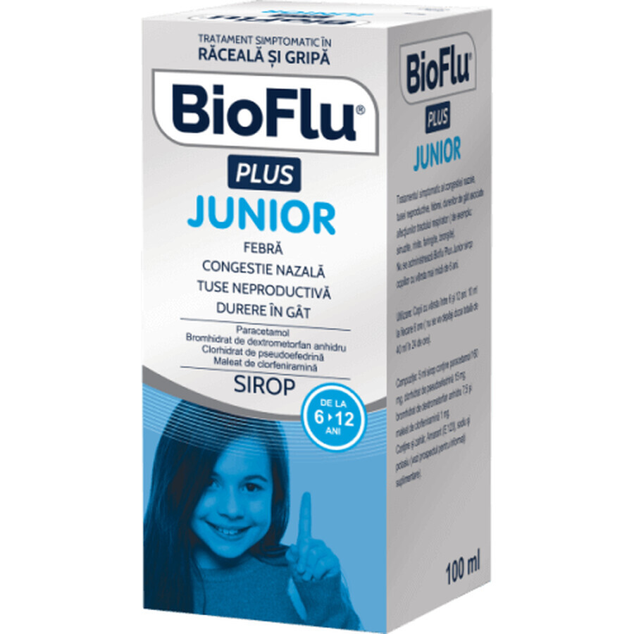 Bioflu Plus Junior Sirup, 100 ml, Biofarm