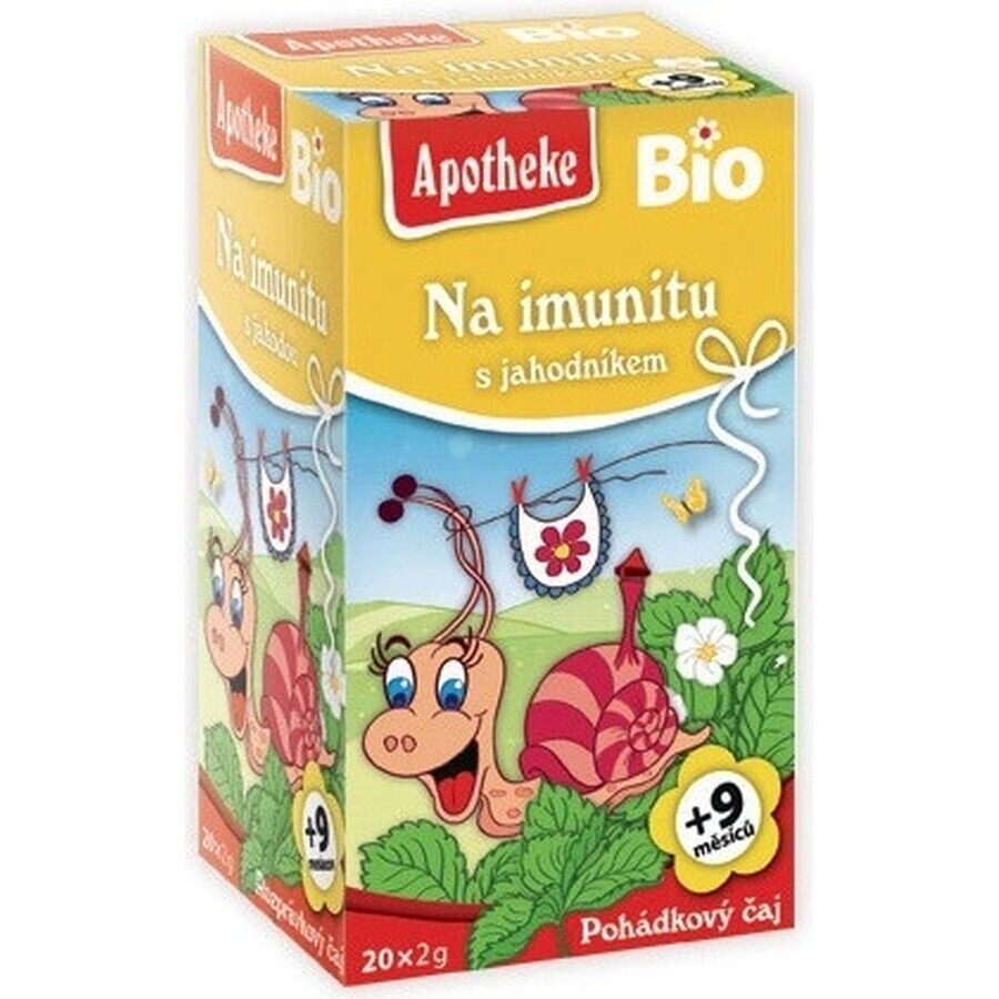 APOTHEKE TALK Für Immunität mit Erdbeeren Bio 20×1,5 g, Kräutertee, ab Ende des 9.