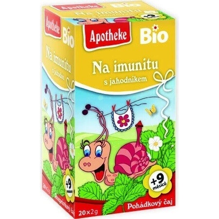 APOTHEKE TALK Für Immunität mit Erdbeeren Bio 20×1,5 g, Kräutertee, ab Ende des 9.