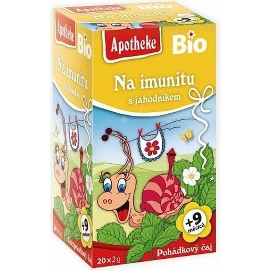 APOTHEKE TALK Für Immunität mit Erdbeeren Bio 20×1,5 g, Kräutertee, ab Ende des 9.