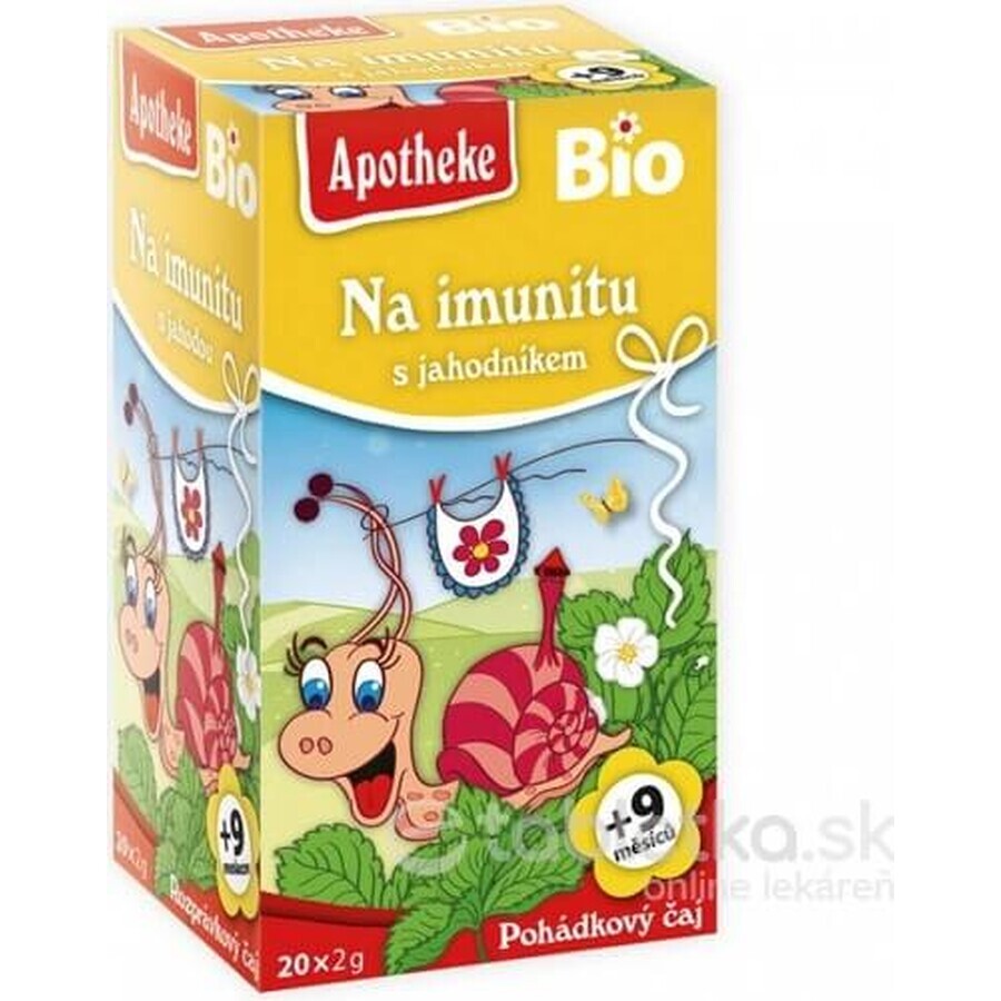 APOTHEKE TALK Für Immunität mit Erdbeeren Bio 20×1,5 g, Kräutertee, ab Ende des 9.