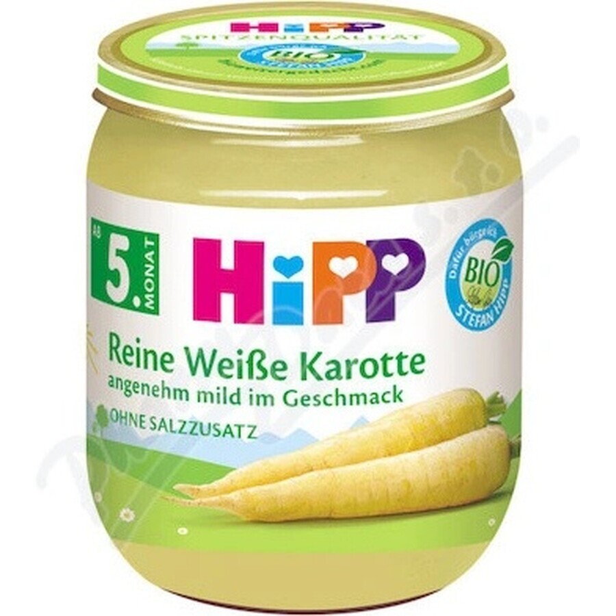 HiPP BIO Weiße Möhren 1×125 g, Gemüsevorspeise