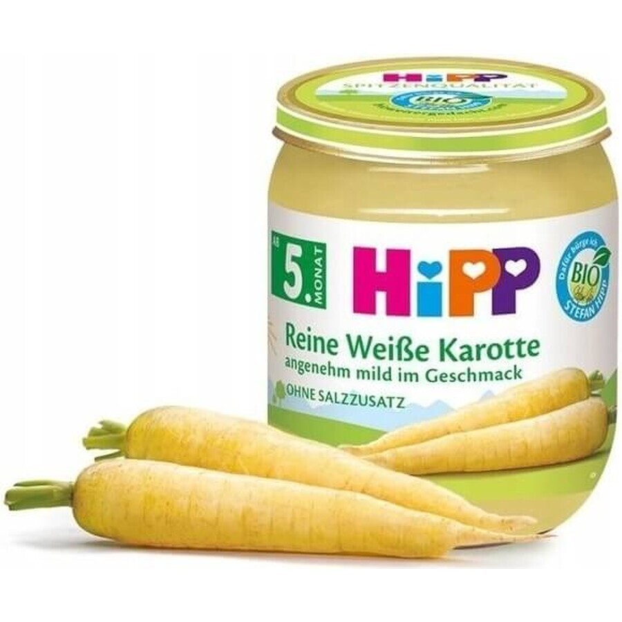 HiPP BIO Weiße Möhren 1×125 g, Gemüsevorspeise