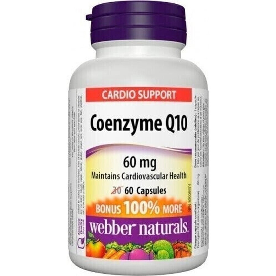 WEBBER NATURALS Coenzima Q10 60 mg 1×60 cps, integratore alimentare