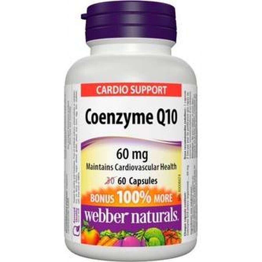 WEBBER NATURALS Coenzima Q10 60 mg 1×60 cps, integratore alimentare