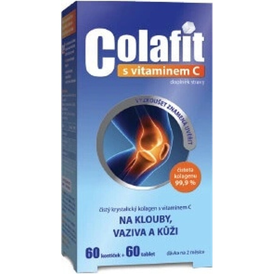 COLAFIT mit Vitamin C 1×1 Set, Würfel 60 Stück + Tbl 60 Stück