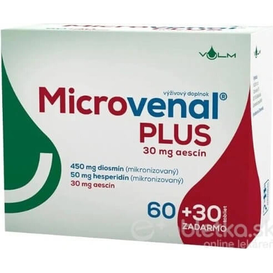 VULM Microvenal 1×90 tbl, 60+30 gratuit